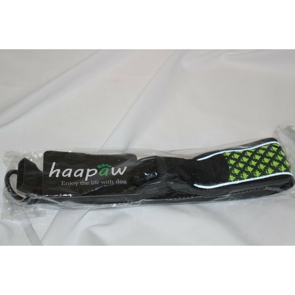 Haapaw Heavy Duty Dog Collar Large Quick Release Buckle Green Black Comfortable